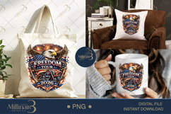 Freedom Tour 2026 PNG, Patriotic Eagle Motorcycle Sublimatio Product Image 7