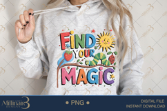 Find Your Magic Caterpillar Teacher PNG Inspirational Quote Product Image 4