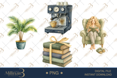 Booklover Springtime Clipart Product Image 1