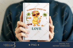 Summer State of Love PNG Cute Duck Tropical Clipart | Funny Product Image 5