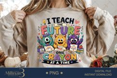 Funny Kindergarten Teacher Monster PNG Bundle, 20 Teacher PN Product Image 9