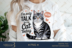 Funny Cat Lover PNG Bundle | 12 Cute &amp; Sassy Cat Designs Product Image 10