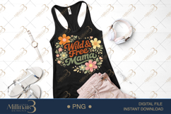Blooming Mama Groovy Floral Bundle PNG, 20 Retro Mom Designs Product Image 10