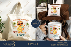 Summer State of Love PNG Cute Duck Tropical Clipart | Funny Product Image 6