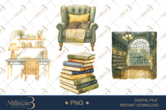 Booklover Springtime Clipart Product Image 1