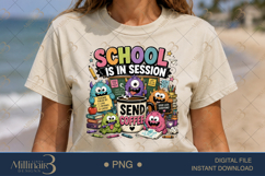 Back to School Little Monster Teacher PNG Bundle, 20 Funny T Product Image 11