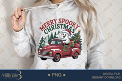 Christmas Ghost PNG Bundle | 12 Funny Holiday Clipart Design Product Image 12
