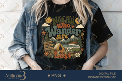 Groovy Camping PNG Bundle, 20 Retro Camping Sublimation Desi Product Image 12