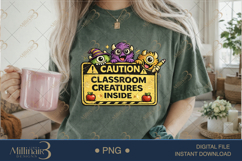 Halloween Classroom Chaos PNG Bundle for Teachers, 20 Cute Product Image 13