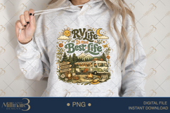 Groovy Camping PNG Bundle, 20 Retro Camping Sublimation Desi Product Image 13