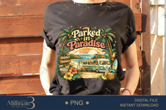 Groovy Camping PNG Bundle, 20 Retro Camping Sublimation Desi Product Image 15