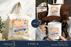 Blooming Mama Groovy Floral Bundle PNG, 20 Retro Mom Designs Product Image 15