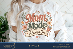 Blooming Mama Groovy Floral Bundle PNG, 20 Retro Mom Designs Product Image 16