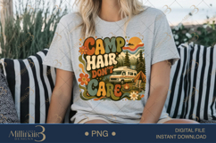Groovy Camping PNG Bundle, 20 Retro Camping Sublimation Desi Product Image 16