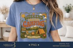Groovy Camping PNG Bundle, 20 Retro Camping Sublimation Desi Product Image 17