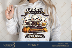 Spooky Book Lover PNG Bundle, 20 Halloween Reading Designs w Product Image 19