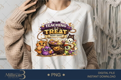 Halloween Classroom Chaos PNG Bundle for Teachers, 20 Cute Product Image 21