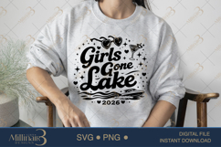 Girls Lake Trip 2026 SVG PNG, Girls Gone Lake Shirt Design, Product Image 3