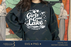 Girls Lake Trip 2026 SVG PNG, Girls Gone Lake Shirt Design, Product Image 4