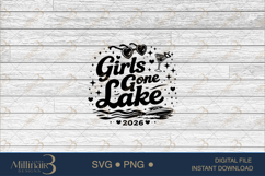 Girls Lake Trip 2026 SVG PNG, Girls Gone Lake Shirt Design, Product Image 6