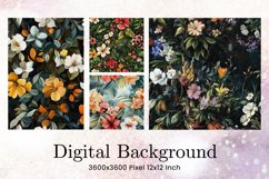 Flower Pattern Background Wallpaper Digital Paper09 Product Image 1