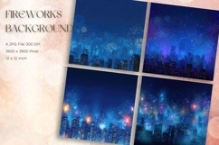 Fireworks Background Celebrate Happy New Year Wallpaper_2 Product Image 1