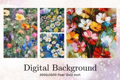 Flower Pattern Background Wallpaper Digital Paper02 Product Image 1