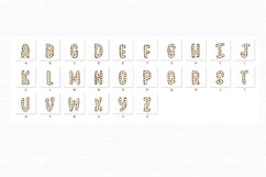 Cowboy Western Doodle Alphabet Letters Hand Drawn Clip Art_2 Product Image 2