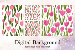 Flower Pattern Background Wallpaper Digital Paper05 Product Image 1