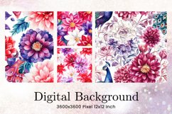 Flower Pattern Background Wallpaper Digital Paper07 Product Image 1