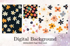 Flower Pattern Background Wallpaper Digital Paper031 Product Image 1