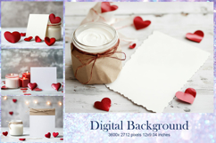 Heart Valentines Background Love Wallpaper Bokeh Backdrop55 Product Image 1