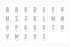 American Football Doodle Alphabet Sport Letters Hand Drawn Product Image 4