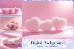 Heart Valentines Background Love Wallpaper Bokeh Backdrop64 Product Image 1