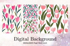 Flower Pattern Background Wallpaper Digital Paper04 Product Image 1