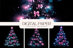 Christmas Tree Background Forest Pine Tree Winter Wallpaper Product Image 1