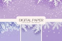 Snowflake Bokeh Sparkle Christmas Background Backdrop_4 Product Image 1