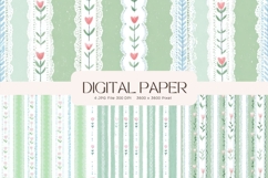 Cottagecore Flower Background Vintage Wallpaper Pattern_10 Product Image 1