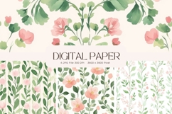 Cottagecore Flower Background Vintage Wallpaper Pattern_18 Product Image 1