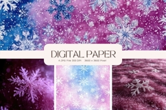 Snowflake Bokeh Sparkle Christmas Background Backdrop_25 Product Image 1