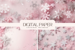 Snowflake Bokeh Sparkle Christmas Background Backdrop_45 Product Image 1