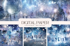 Christmas Background Winter Wallpaper Snow Backdrop_14 Product Image 1