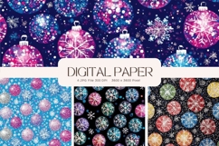 Christmas Background Winter Wallpaper Snow Backdrop_15 Product Image 1