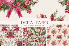 Cottagecore Flower Background Vintage Wallpaper Pattern_7 Product Image 1