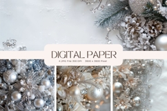 Christmas Background Winter Wallpaper Snow Backdrop_43 Product Image 1