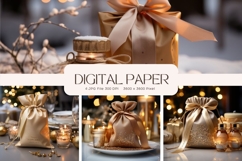 Christmas Background Winter Wallpaper Snow Backdrop_6 Product Image 1