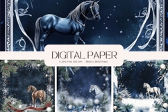 Christmas Background Winter Wallpaper Snow Backdrop_7 Product Image 1