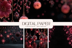 Christmas Background Winter Wallpaper Snow Backdrop_40 Product Image 1