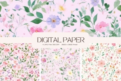 Cottagecore Flower Background Vintage Wallpaper Pattern_26 Product Image 1