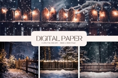 Christmas Background Winter Wallpaper Snow Backdrop_56 Product Image 1